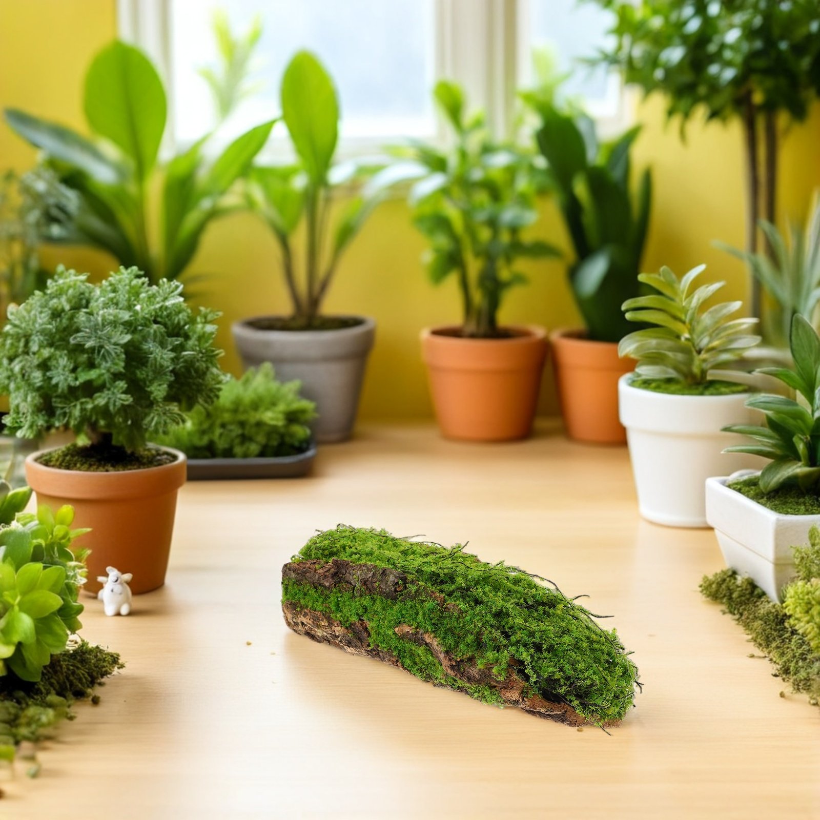Aquarium Plant Roots - Artificial Moss Driftwood Decor 11.4 Inch
