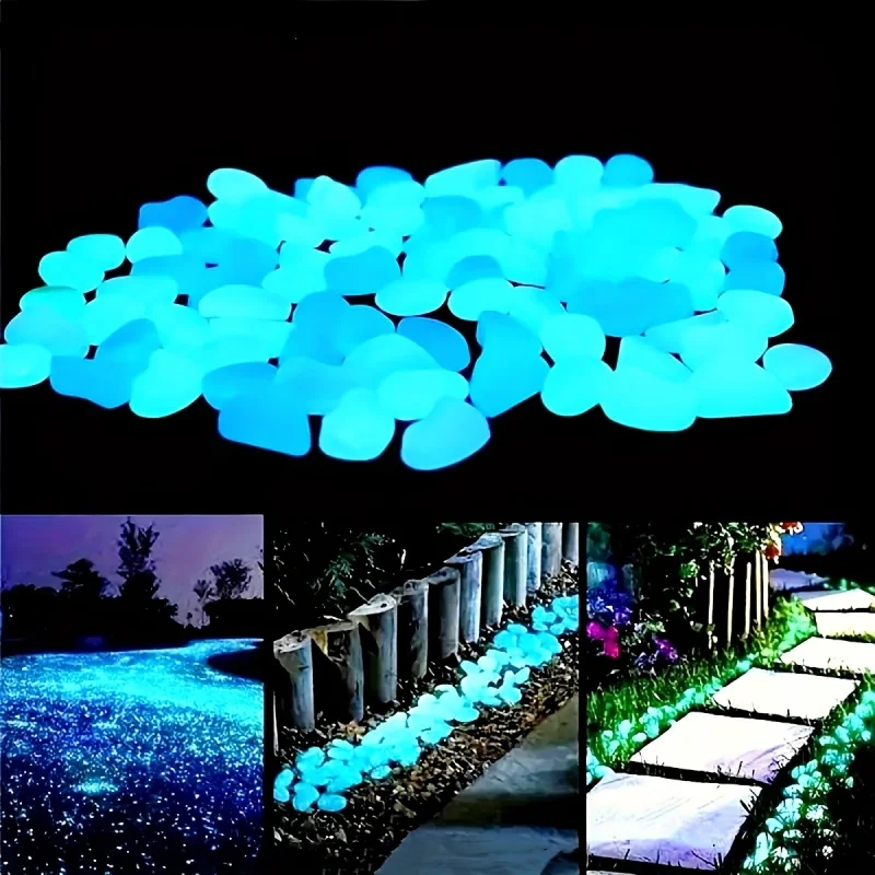 Aquarium Planted Plants - 100pcs Resin Luminous Stones Glow in