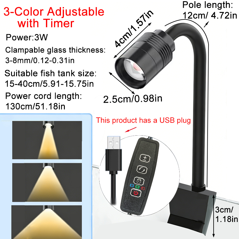 USB 3W South American Aquarium - Aquarium Planted Tank Light recension och pris