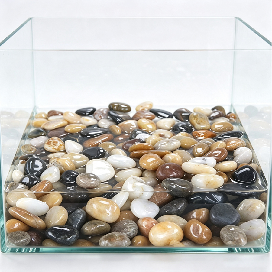 300-700g Smooth River Pebbles, - Aquarium Planted Plants recension och pris