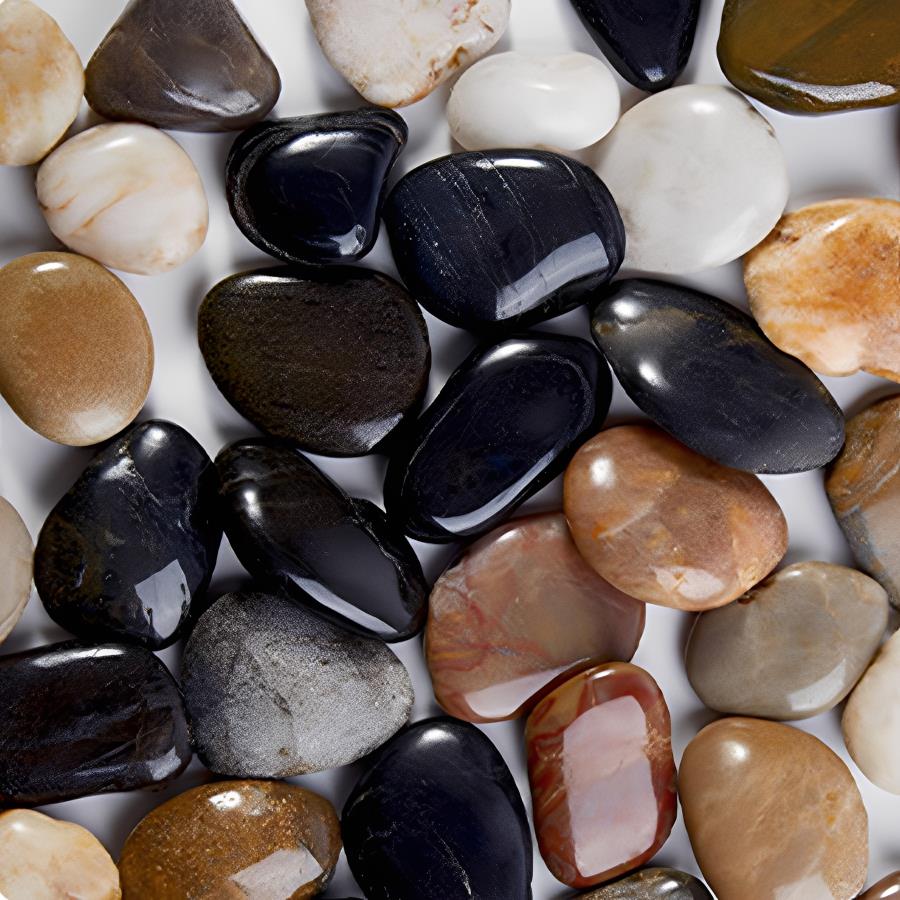 300-700g Smooth River Pebbles, - Aquarium Planted Plants recension och pris
