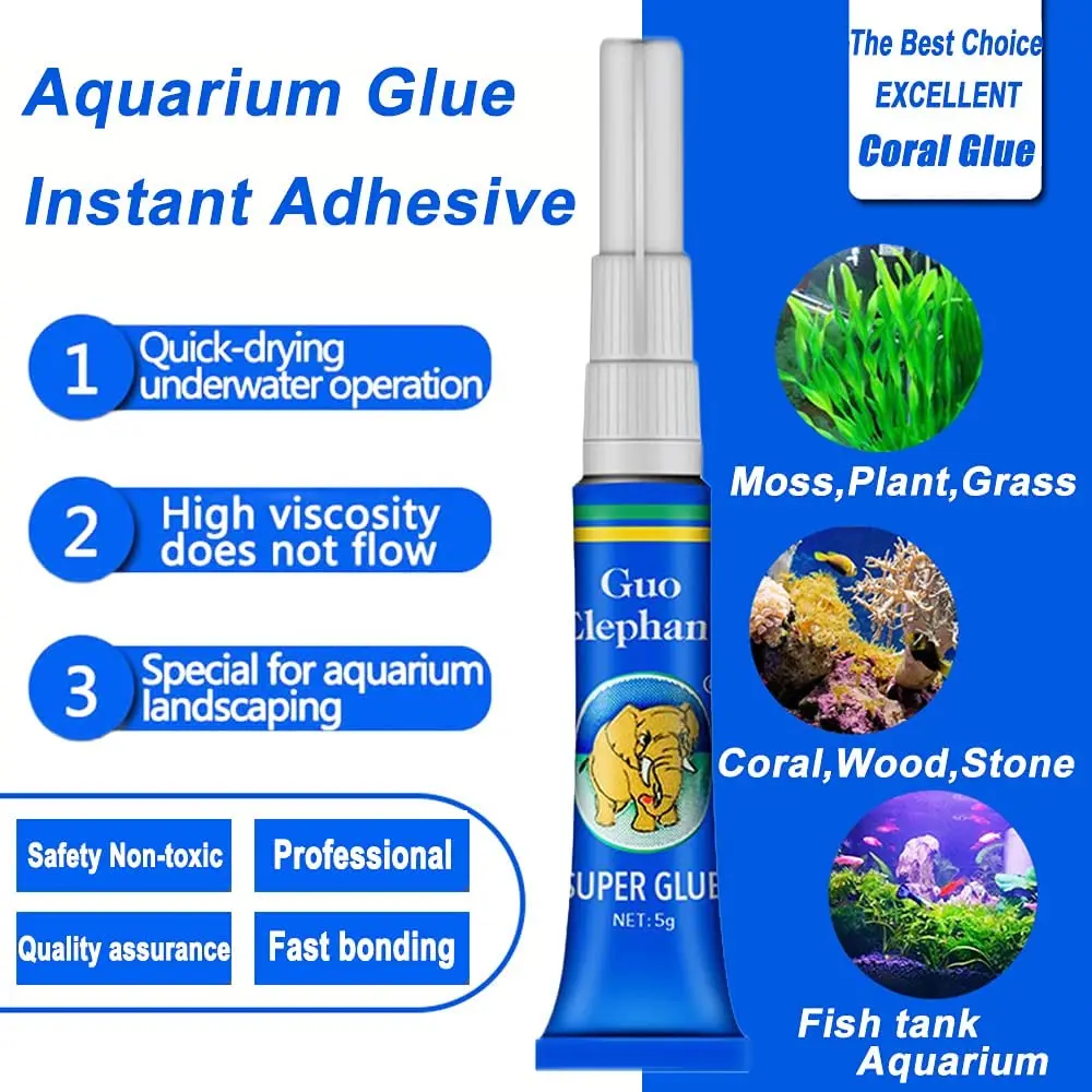 Fish Tank Landscaping Moss Glu - Aquarium Plant Glue Gel recension och pris