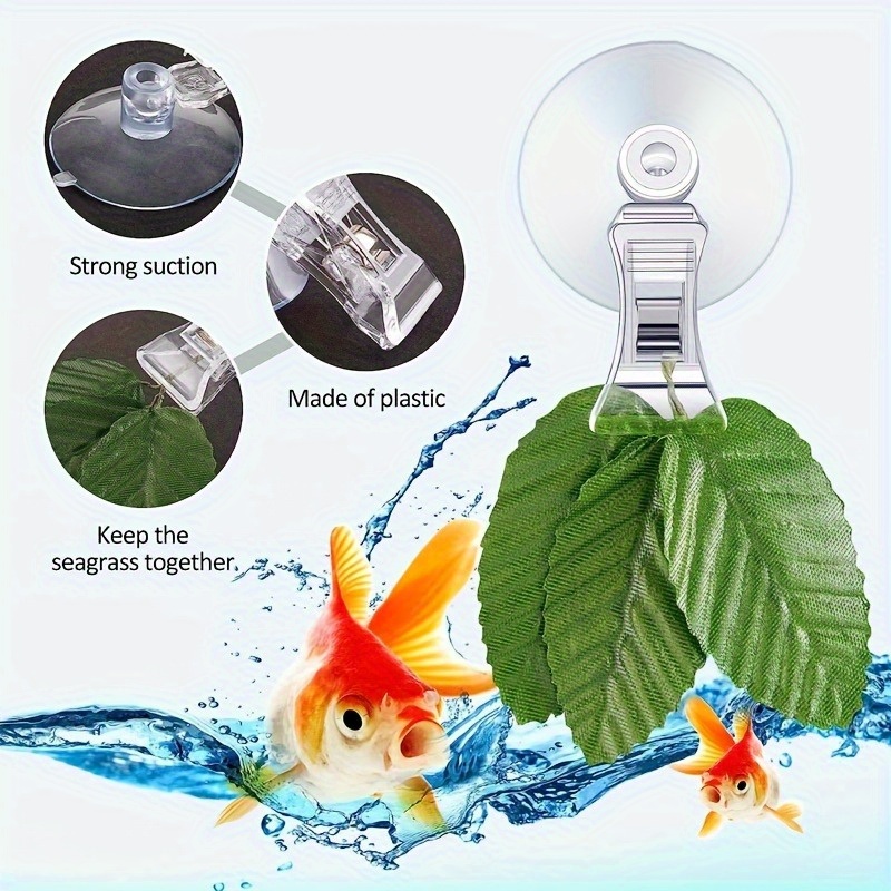 8pcs Fish Seaweed Clip Plant S - Planted Aquarium Accessories recension och pris