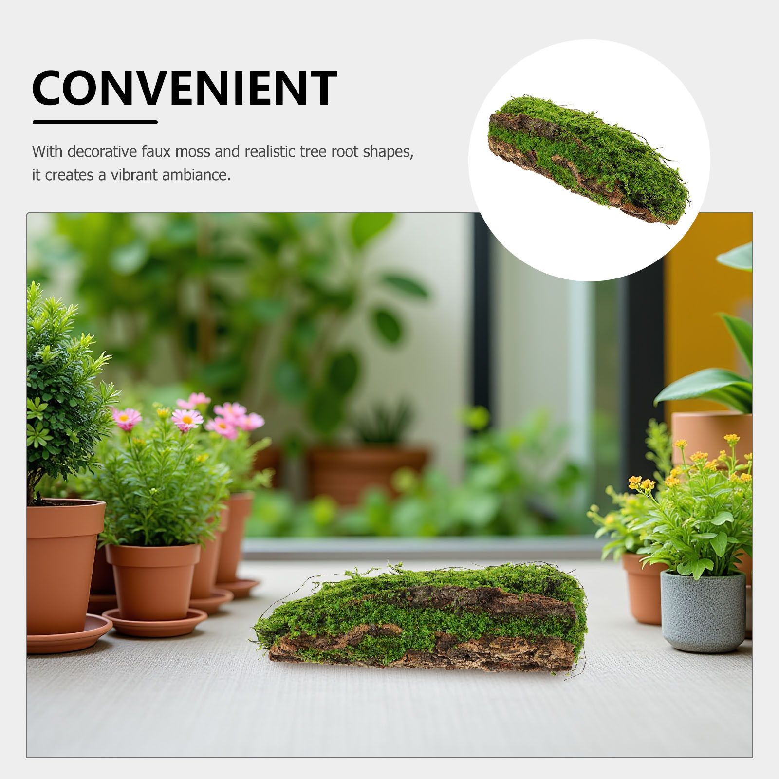 Artificial Moss Driftwood Deco - Aquarium Plant Roots recension och pris