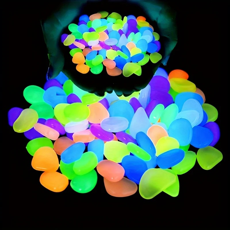 50-200pcs Glow in The Dark Peb - Aquarium Planted Plants recension och pris