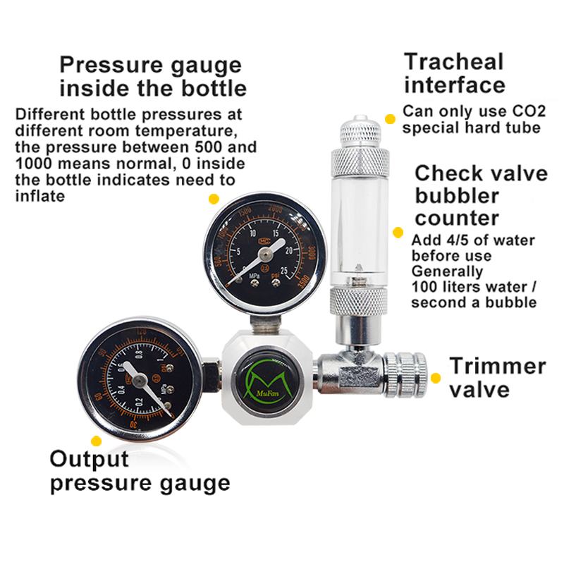 Aquarium CO2 Regulator Magneti - Planted Aquarium Accessories recension och pris