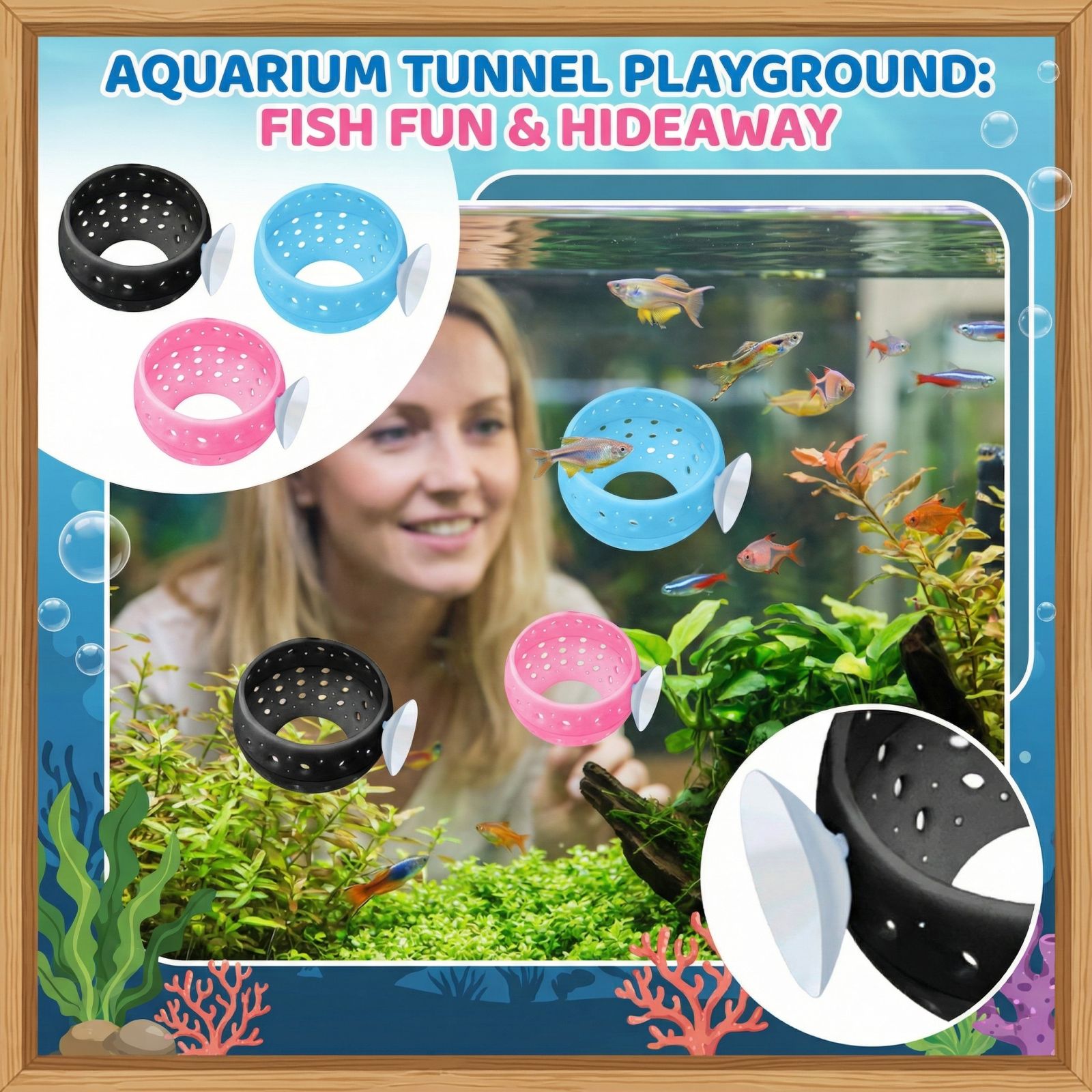 Betta Bulb Hide Tunnel Aquariu - Planted Aquarium Betta recension och pris