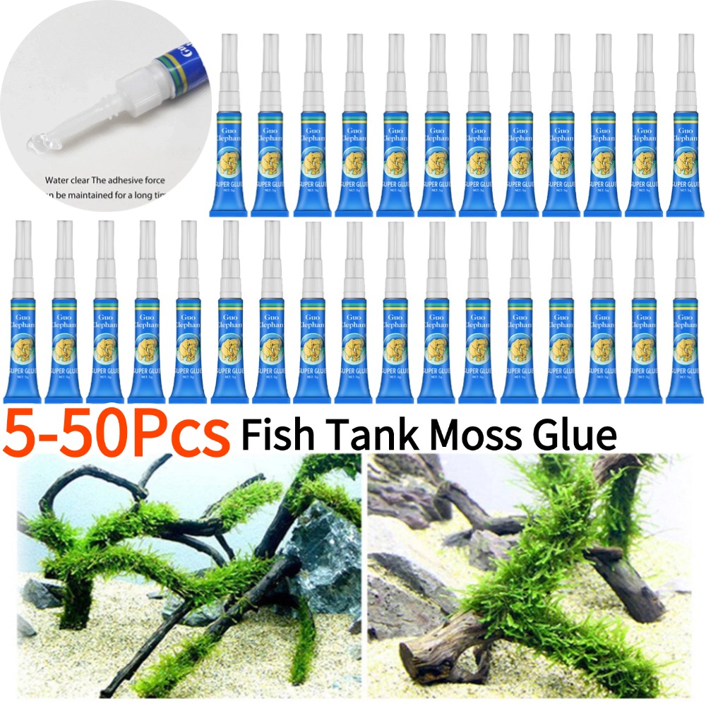 50-5Pcs Fish Tank Landscaping  - Aquarium Plant Glue Gel recension och pris