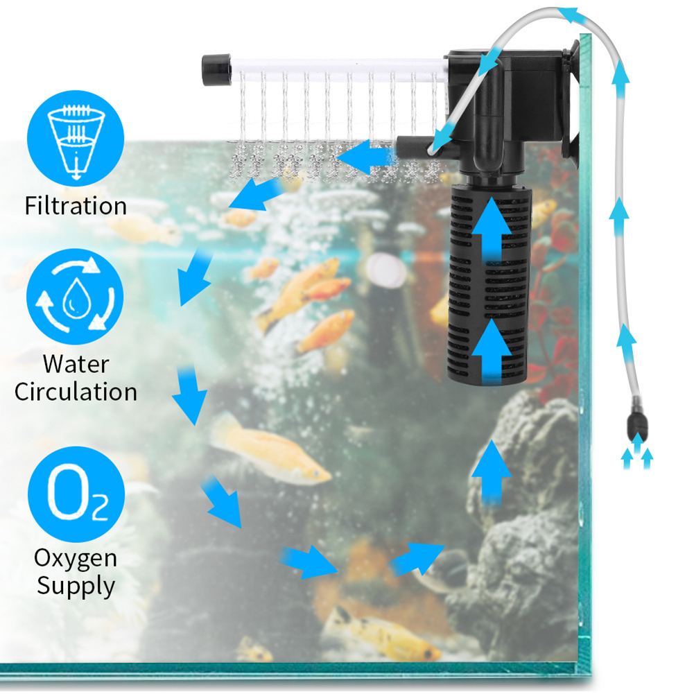 3 in 1 Aquarium Internal Filte - Planted Aquarium Accessories recension och pris